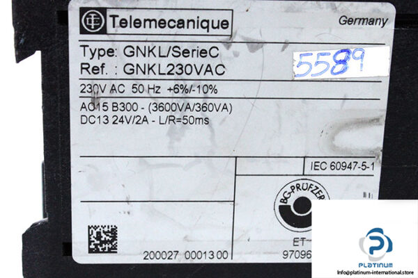 telemecanique-GNKL230VAC-safety-relay-used-3