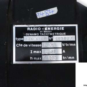 radio-energie-RE0.444R-direct-current-tachometer-generator-(used)-1
