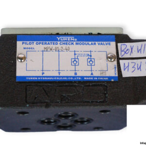 Yuken-MPW-01-2-40-pilot-operated-check-modular-valve-(used)-2