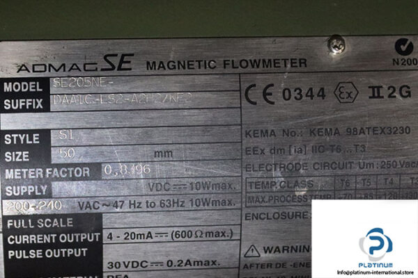 Yokogawa-Se205ne-Magnetic-Flowmeter_Used_2
