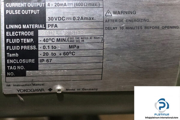 Yokogawa-Se205ne-Magnetic-Flowmeter_Used_3