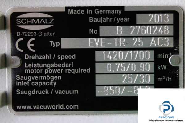schmalz-EVE-TR-25-AC3-vacuum-pump-(used)-2