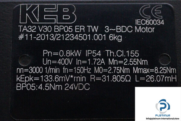 keb-TA32-V30-BP05-ER-TW-ac-servo-motor-(used)-2