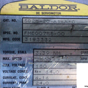 baldor-SD25-20-A1-A10-dc-servo-motor-(used)-2