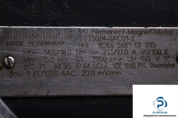 siemens-1FT5074-0AC01-Z-permanent-magnet-motor-(used)-2