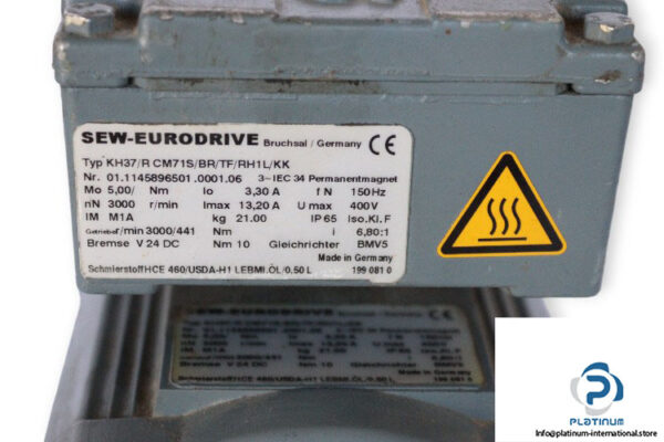 sew-KH37_R-CM71S_BR_TF_RH1L_KK-synchronous-servo-motor-(used)-2