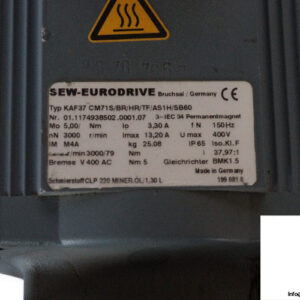 sew-KAF37-CM71S_BR_HR_TF_AS1H_SB60-helical-bevel-gearmotor-(used)-2
