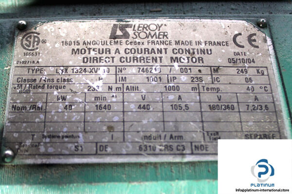 leroy-somer-LSK-1324-XVL-10-dc-electric-motor-(used)-2