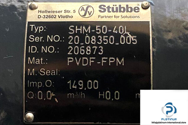 stubbe-SHM-50-40L-centrifugal-pump-(new)-4