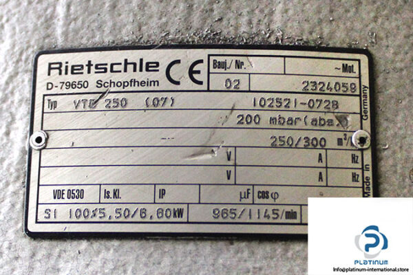 rietschle-VTD-250-07-vacuum-pump-(used)-2