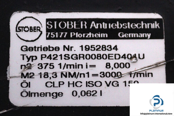 stober-ED401UDOA140-servo-motor-(used)-13