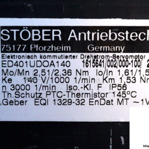 stober-ED401UDOA140-servo-motor-(used)-14
