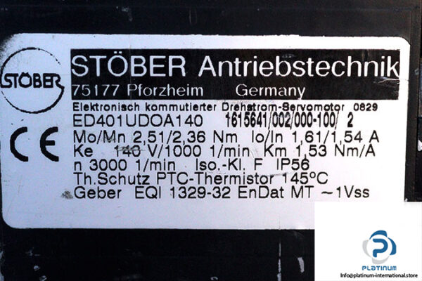 stober-ED401UDOA140-servo-motor-(used)-14