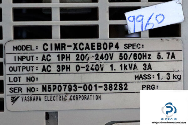 yaskawa-CIMR-XCAEB0P4-mini-inverter-(used)-2