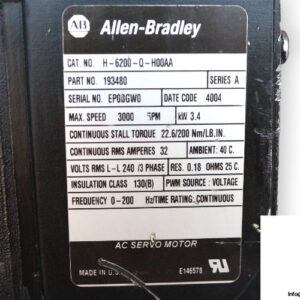 allen-bradley-H-6200-Q-H00AA-ac-servo-motor-(used)-2