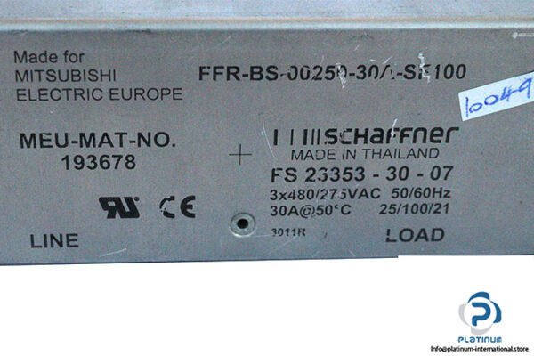 schaffner-FS23353-30-07-neutral-line-filter-used-3