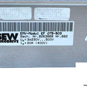 sew-EMV-Modul-EF-075-503-compact-submounted-filter-used-2