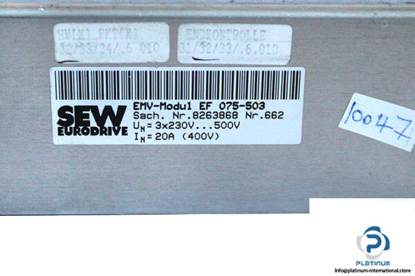 sew-EMV-Modul-EF-075-503-compact-submounted-filter-used-2