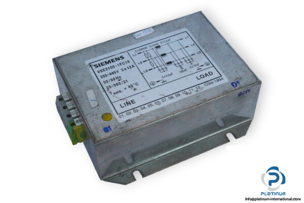 siemens-6SE2100-1FC10-electrical-filter-used