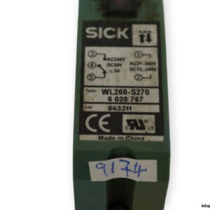 sick-WL260-S270-photoelectric-retro-reflective-sensor-dual-lens-(used)-1