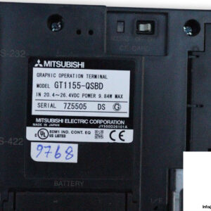mitsubishi-GT1155-QSBD-graphic-operation-terminal-(used)-2