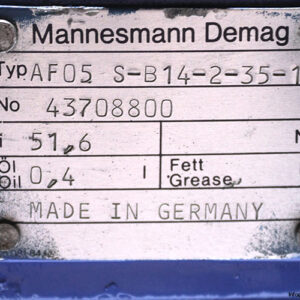 demag-AF05-S-B14-2-35-1-gear-motor-used-2
