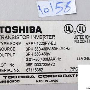 toshiba-VFP7-4220PY-EU-transistor-inverter-(used)-2