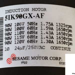 sesame-motor-5IK90GX-AF-induction-motor-(used)-1