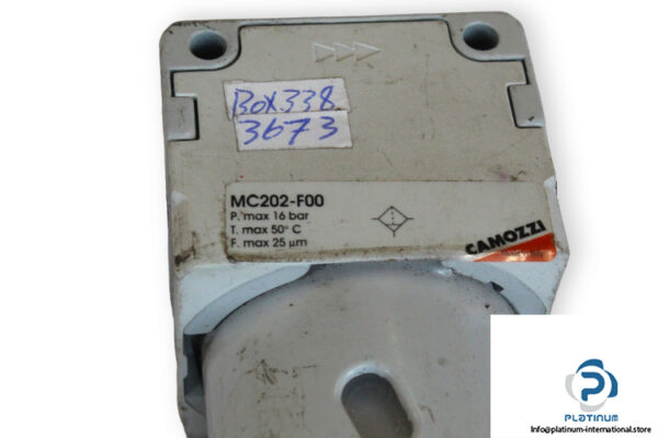 camozzi-MC202-F00-filter-used-2