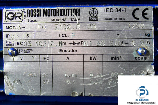 rossi-F0-71B2.8-B5-brake-motor-used-2