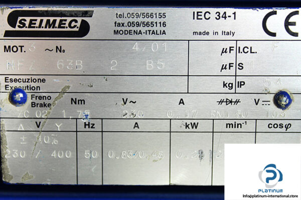 seimec-HFZ-63B-2-B5-brake-motor-used-2