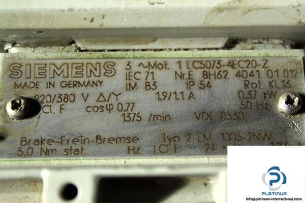 siemens-1-LC5073-4EC20-Z-brake-motor-used-2