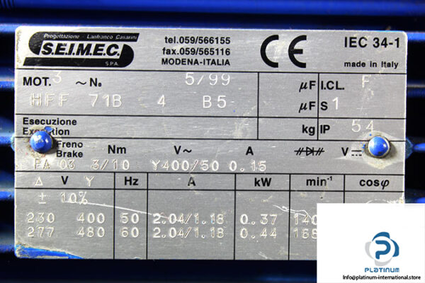 seimec-HFF-71B-4-B5-brake-motor-used-2