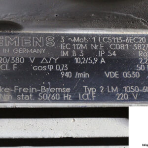 siemens-1-LC5113-6EC20-brake-motor-used-2