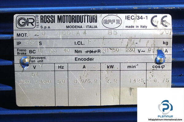 rossi-F0-100LA4-B5-brake-motor-used-2