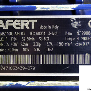 lafert-AMBZ-100L-AA4-R3-brake-motor-used-2