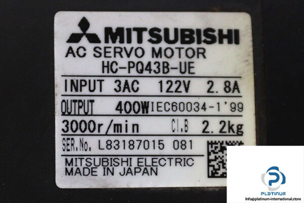 mitsubishi-HC-PQ43B-UE-ac-servo-motor-(used)-2