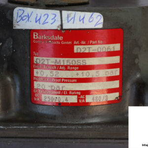 barksdale-D2T-M150SS-metal-diaphragm-pressure-switch-used-2