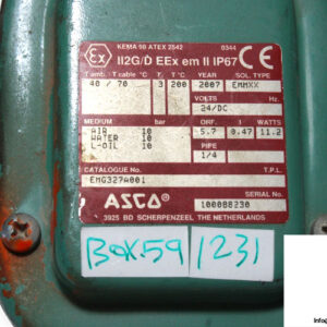 asco-EMG327A001-direct-operated-solenoid-valve-used-2