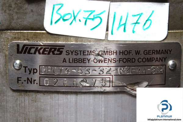 vickers-GPCT4-63-32-B2F4A-31R-gear-pump-used-3