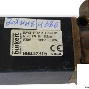 Burkert-0290-A-12.0-EPDM-MS-single-solenoid-valve-(used)-1