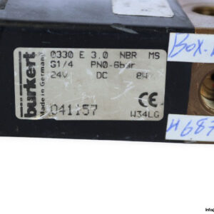 Burkert-0330-E-3.0-NBR-MS-single-solenoid-valve-(used)-2