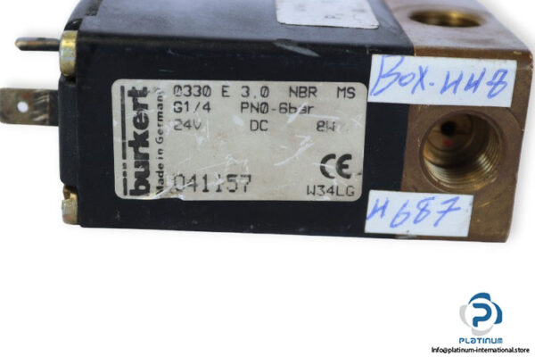 Burkert-0330-E-3.0-NBR-MS-single-solenoid-valve-(used)-2