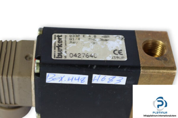 Burkert-0330-E-4.0-NBR-MS-single-solenoid-valve-24-vdc-(used)-2