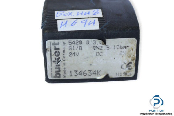 Burkert-5420-G-3.0-134634K-electrical-coil-(used)-2