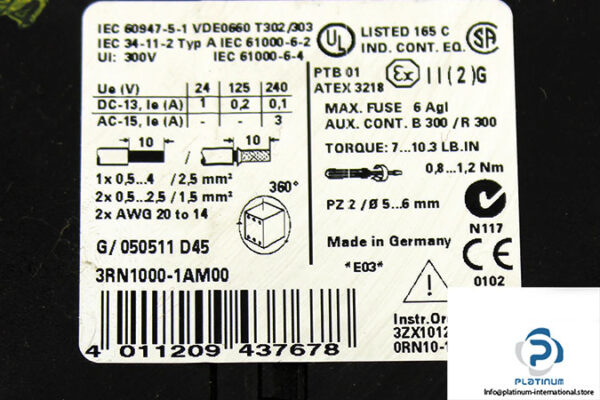 siemens-3rn1000-1am00-thermistor-motor-protection-1
