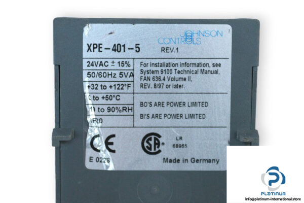 johnson-controls-XPE-401-5-expansion-module-(used)-2