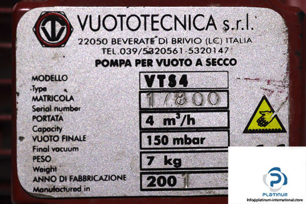 vuototecnica-VTS4-vacuum-pump-used-2