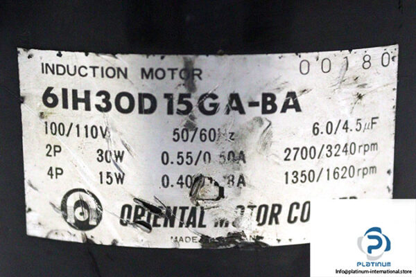 oriental-motor-6IH3OD-15GA-BA-induction-motor-used-3