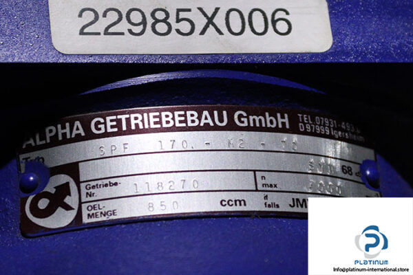alpha-SPF-170-M2-70-planetary-gearbox-used-4